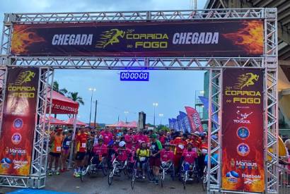 Corrida do Fogo ter experincia bombeiro com tirolesa, passeio de viatura e tanques de crioterapia
