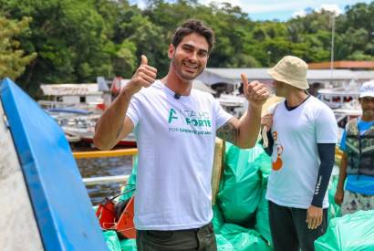 Em Parintins, Projeto Galho Forte realiza ao de limpeza no Galpo do Boi Garantido 