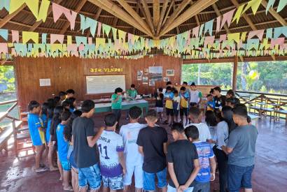 Jovens da Amaznia se preparam para a COP30 com oficinas de educomunicao e ativismo climtico 