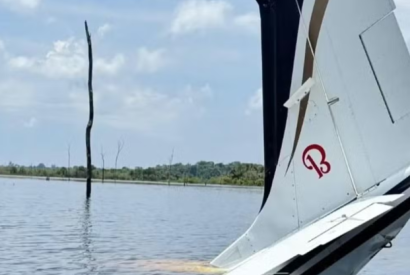 Avio que caiu em represa no Amazonas transportava mais de 500 kg de drogas