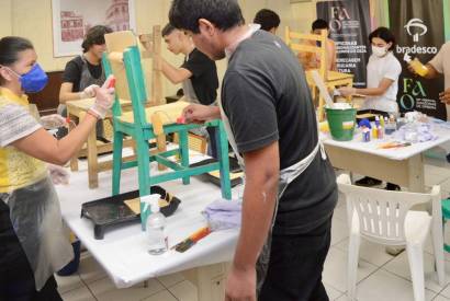 pera nas Escolas realiza oficina de pintura cnica em Manaus