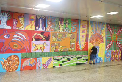 Arte amaz�nica ganha espa�o no Aeroporto de Manaus com obra de Turenko Be�a
