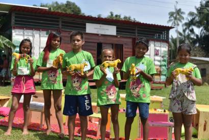 Projeto promove atividades sobre biodiversidade para crianas ribeirinhas  