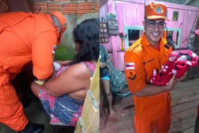 Bombeiros fazem parto de beb em casa no interior do Amazonas