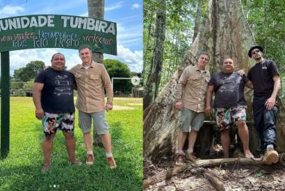 Luciano Huck conhece turismo de base comunitria no Amazonas