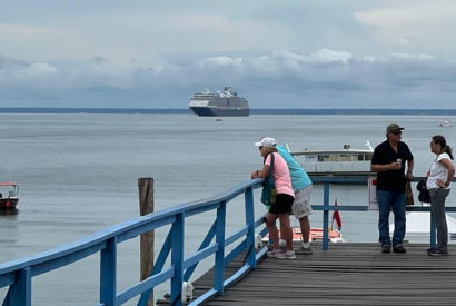 Maior navio de passageiros que j operou em Santarm, o Zuiderdam, aportou no Caribe Brasileiro