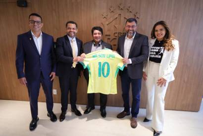 Governador Wilson Lima rene com presidente da CBF e tratativas para o Amazonas receber jogos da Copa do Mundo Feminina avanam