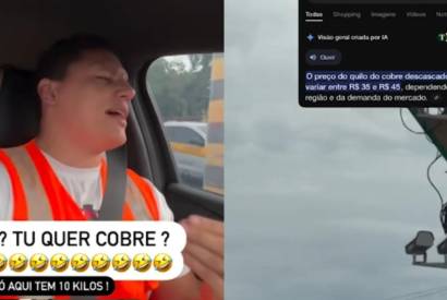 Influenciador  indiciado por incentivar furto de fios de cobre de radares de velocidade em Manaus