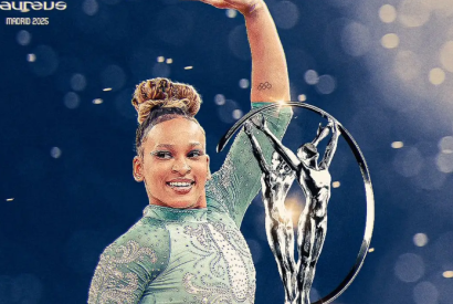 Ginasta Rebeca Andrade conquista prmio Laureus, o Oscar do Esporte