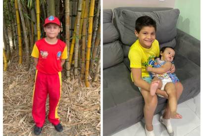 Em Manaus, Bombeiro Mirim salva irm de um ano que se engasgou enquanto jantava