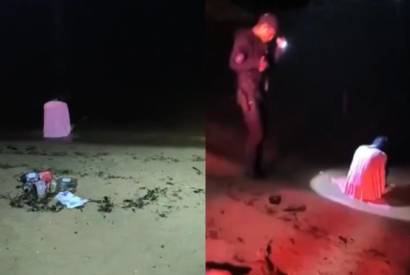 Visagem? Guardas dizem que reencontraram 'mulher de branco' caminhando em praia de Manaus