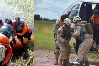 Cinco sobrevivem aps queda de avio e resistem por 36 horas em pntano com jacars na Bolvia